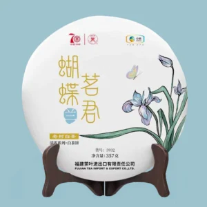 белый Zhongcha Butterfly  "Orchid"  2019 орхидея white  357g zC13